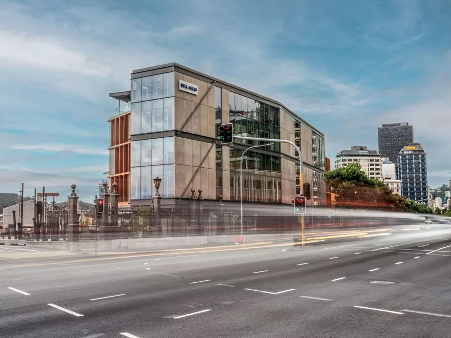 A grade building of Servcorp Bell Gully Building